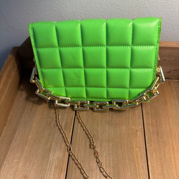 Springtime Lime Green Handbag Crossbody - Picture 4 of 4